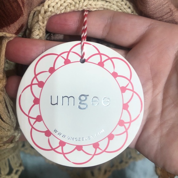 Gorgeous Umgee crochet and tie dye boho top, M - Picture 4 of 7